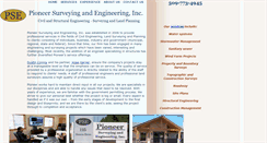 Desktop Screenshot of pioneersurveying.com